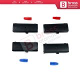 BMW X5 E53 E39 64116915812 İçin 4 Adet Klima Kontrol Isı Sıcaklık Arttırma Azaltma Düğme Kapak Seti