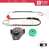 VW Transporter T4 Eurovan Caravelle 1990-2003 7D0959801 İçin Elektrikli Ön Sol Cam Kriko Tamir Seti