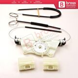 VW Touareg MK1 7L Porsche Cayenne 955 957 2002-2010 İçin Elektrikli Arka Sol Cam Kriko Tamir Seti