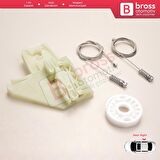 Skoda Octavia MK2 A5 1Z 2004-2013 4/5-Kapı 1Z0839656 İçin Elektrikli Arka Sağ Cam Kriko Tamir Seti