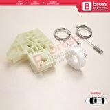 Skoda Octavia MK2 A5 1Z 2004-2013 4/5-Kapı 1Z0839656 İçin Elektrikli Arka Sağ Cam Kriko Tamir Seti