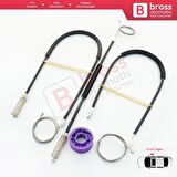 Seat Toledo MK3 2004-2009 Altea 5P1 XL 5P5 5P8 İçin Elektrikli Ön Sağ Kapı Cam Kriko Tamir Seti