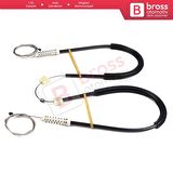 Renault Fluence L3 2009-2024 4-Kapı Sedan 827200016R İçin Elektrikli Arka Sağ Cam Kriko Tamir Seti