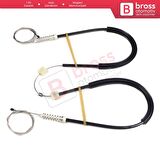 Renault Fluence L3 2009-2024 4-Kapı Sedan 827200016R İçin Elektrikli Arka Sağ Cam Kriko Tamir Seti