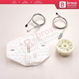 Renault Clio MK2 BB CB Thalia MK1 LB Symbol MK1 8200232508 İçin Sol Arka Cam Kriko Seti