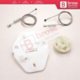 Renault Clio MK2 BB CB Thalia MK1 LB Symbol MK1 7700434304 İçin Sağ Arka Cam Kriko Seti