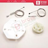 Renault Clio MK2 BB CB Thalia MK1 LB Symbol MK1 7700434304 İçin Sağ Arka Cam Kriko Seti