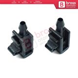 Renault Megane Scenic MK2 İçin 2 Adet Ön Cam Silecek Su Fıskiyesi :8200082347