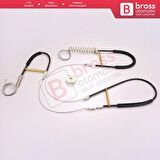 VW Scirocco MK3 137 138 2008–2017 3-Kapı 1K8837461 İçin Elektrikli Ön Sol Cam Kriko Tamir Seti