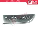 Renault Megane MK2 Scenic MK2 için Sağ Taraf Krom 1.6 16V Monogram Amblemi Yazısı 8200209130