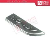 Renault Megane MK2 Scenic MK2 için Sağ Taraf Krom 1.6 16V Monogram Amblemi Yazısı 8200209130