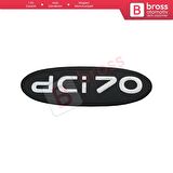 Renault Kangoo 1998-2007 için Siyah dci70 Monogram Amblemi Yazısı 8200120852