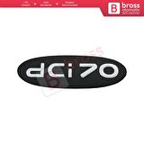 Renault Kangoo 1998-2007 için Siyah dci70 Monogram Amblemi Yazısı 8200120852