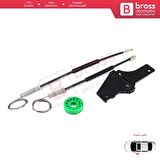 Peugeot 307 3A/C 3E 3H 2001-2008 4/5 Kapı 9634456980 İçin Ön Sol Kapı Cam Kriko Tamir Seti