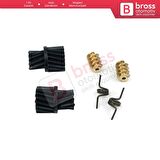 2 Set Mercedes W203 W211 CLK W209 A209 İçin Merkezi Kilit Tamir Dişli Yay Seti 2037200135.