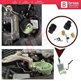 2 Set Mercedes W203 W211 CLK W209 A209 İçin Merkezi Kilit Tamir Dişli Yay Seti 2037200135.