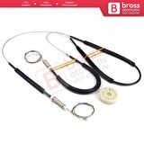 Audi Q7 MK1 4L 4LB 2006-2015 5-Kapı SUV 4L0839461 İçin Elektrikli Arka Sol Cam Kriko Tamir Seti