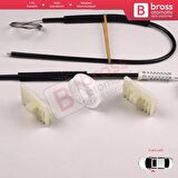 Audi A2 8Z 8Z0 1999-2005 5-Kapı Hatchback 8Z0837461 İçin Elektrikli Ön Sol Cam Kriko Tamir Seti