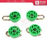 Saab Volvo için 4 Set Cam Kriko Mekanizma Tamir Kılavuzu 4493433 93246015715