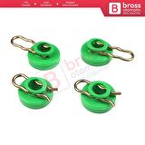 Saab Volvo için 4 Set Cam Kriko Mekanizma Tamir Kılavuzu 4493433 93246015715