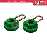 Saab Volvo için 2 Set Cam Kriko Mekanizma Tamir Kılavuzu 4493433 93246015715