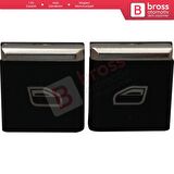 Porsche İçin 2 Adet Ön Kapılar Cam Açma Düğme Kapağı 7PP959858R DML