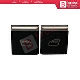 Porsche İçin 2 Adet Ön Kapılar Cam Açma Düğme Kapağı 7PP959858R DML