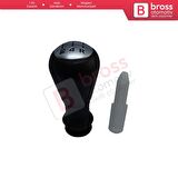 Peugeot 106 206 306 406 İçin Vites Topuzu Adaptör 2403AP Siyah Mat Krom