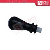 Peugeot 106 206 306 406 İçin Vites Topuzu Adaptör 2403AP Siyah Mat Krom