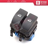 Renault Megane Scenic 2 için İkili Cam Düğmesi 8200107772