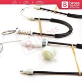 Mercedes SL R230 2001-2012 2-Kapı Convertible Roadster A2307200446 İçin Sağ Cam Kriko Tamir Seti