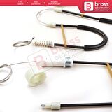 Mercedes SL R230 2001-2012 2-Kapı Convertible Roadster A2307200446 İçin Sağ Cam Kriko Tamir Seti