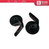 Renault Kangoo MK2 için İki Adet SİYAH Ön Koltuk Ayar Kolu 7701209971, 7701209972