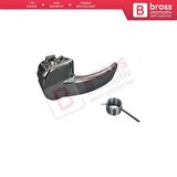 Nissan Qashqai 2007-2013 J10 JJ10 İçin Alüminyum Kaplama Paslanmaz İç Sol Kapı Kolu