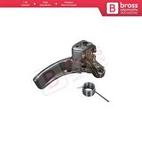 Nissan Qashqai 2007-2013 J10 JJ10 İçin Alüminyum Kaplama Paslanmaz İç Sol Kapı Kolu