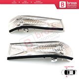 Fiat Doblo 2 Opel Combo D İçin SAĞ ve SOL Yan Ayna Sinyali BEYAZ 71765449, 71765377.