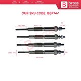 Mazda 2.0D için 4 Adet Isıtma Bujisi 11 Volt RF2A1860, 0100226526