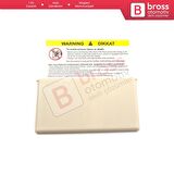 Mercedes W203 için Bej Güneşlik Ayna Kapağı A2038170220