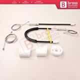 Mercedes C Class W204 S204 2006-2014 E W212 S212 2009-2016 4/5 Kapı İçin Ön Sağ Cam Kriko Tamir Seti