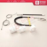 Mercedes C Class W204 S204 2006-2014 E W212 S212 2009-2016 4/5 Kapı İçin Ön Sağ Cam Kriko Tamir Seti