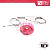 BMW 7 Serisi E38 1994-2001 51358125203 İçin Elektrikli Arka Sol veya Sağ Kapı Cam Kriko Tamir Seti