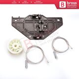 Peugeot Partner Citroen Berlingo MK2 B9 2008-2018 9221ER İçin Elektrikli Ön Sol Cam Kriko Tamir Seti