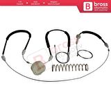 Porsche 911 996 1997-2005 Boxster 986 1996-2004 99654207504 İçin Elektrikli Ön Sol Cam Kriko Seti