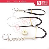 Porsche 911 996 1997-2005 Boxster 986 1996-2004 99654201605 İçin Elektrikli Ön Sağ Cam Kriko Seti