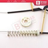 Porsche 911 996 1997-2005 Boxster 986 1996-2004 99654201605 İçin Elektrikli Ön Sağ Cam Kriko Seti