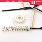 Porsche 911 996 1997-2005 Boxster 986 1996-2004 99654201605 İçin Elektrikli Ön Sağ Cam Kriko Seti