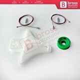 Opel Vectra C Z02 2002-2009 Signum 24451524 İçin Manuel Arka Sol Cam Kriko Tamir Seti