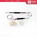 Seat Leon MK2 1P 1P1 2005-2012 5-Kapı HB 1P0839461A İçin Elektrikli Arka Sol Cam Kriko Tamir Seti