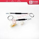 Seat Leon MK2 1P 1P1 2005-2012 5-Kapı HB 1P0839461A İçin Elektrikli Arka Sol Cam Kriko Tamir Seti