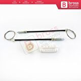 Opel Corsa D S07 2006-2014 5-Kapı 13188490 İçin Elektrikli Ön Sol Cam Kriko Tamir Seti